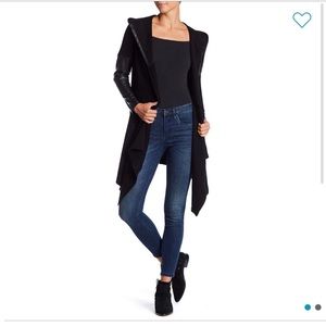 BLANK NYC long hooded jacket